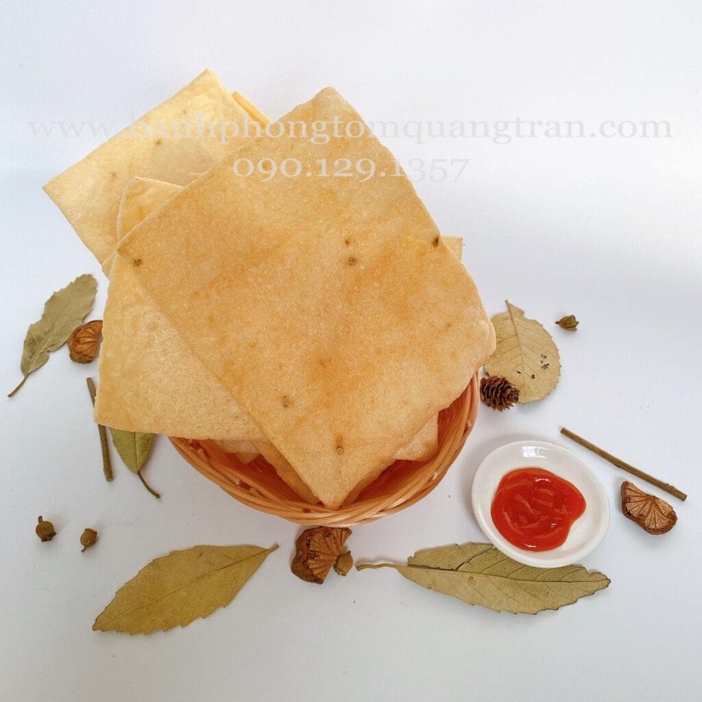 bánh phồng tom cô cấm sau chiên